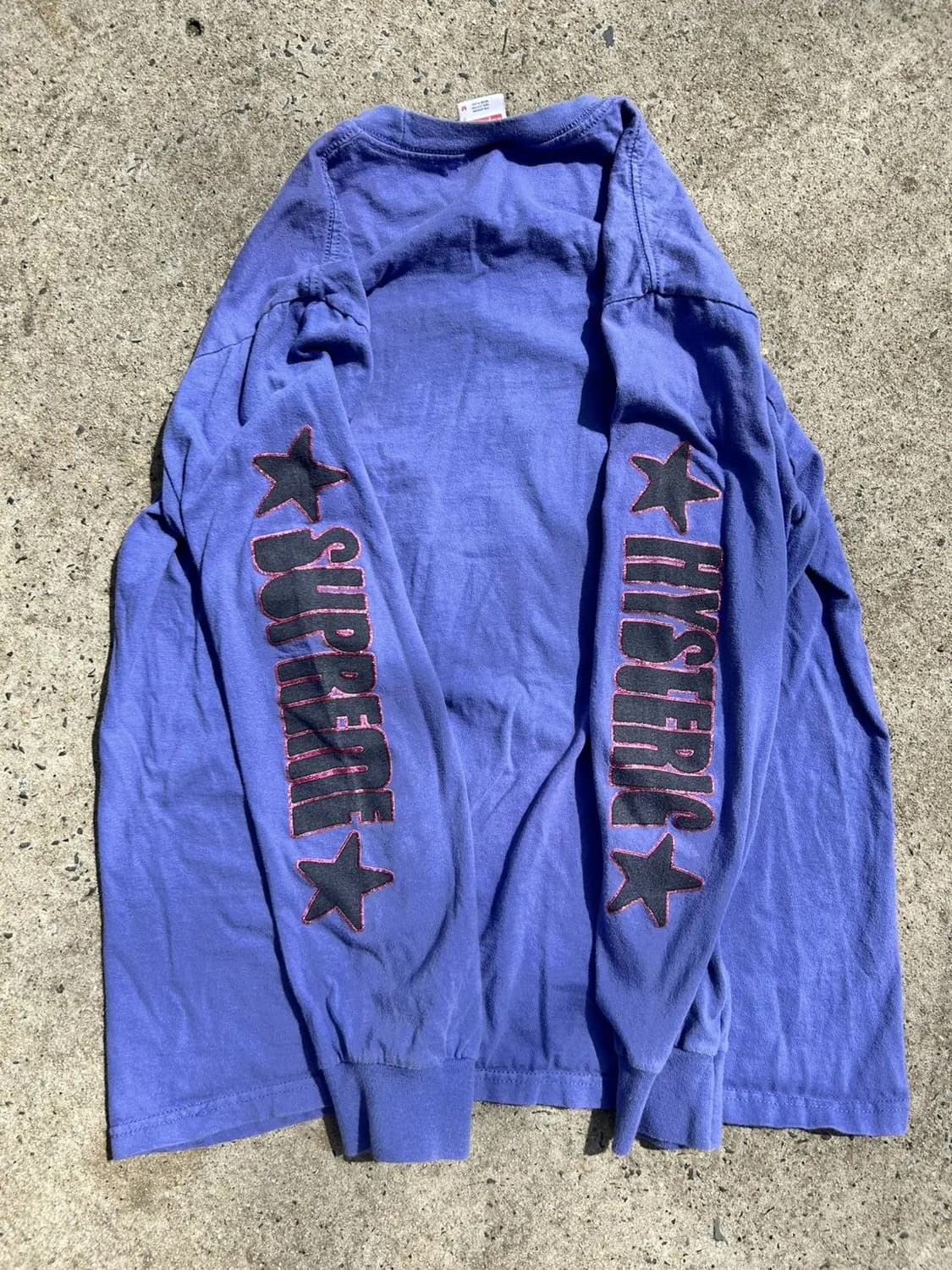 🇺🇸 히스테릭 글래머 X 슈프림 롱슬리브 글리터 티 상품이미지5