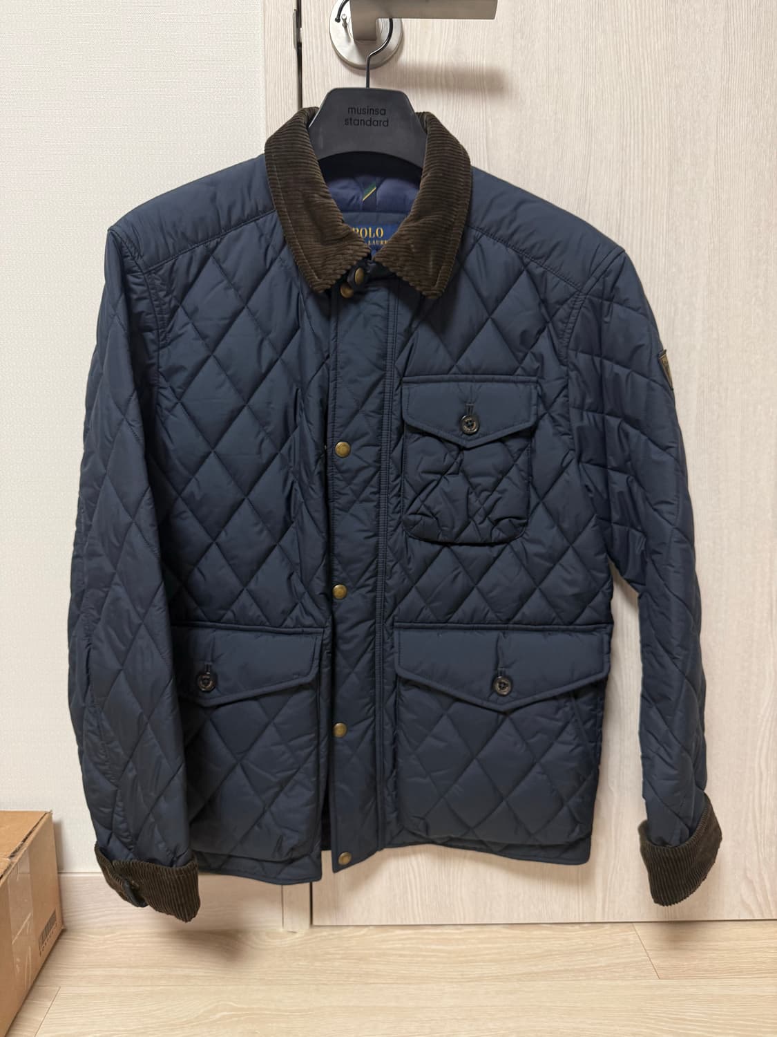 [M] 폴로 퀼팅자켓 네이비 상품이미지1