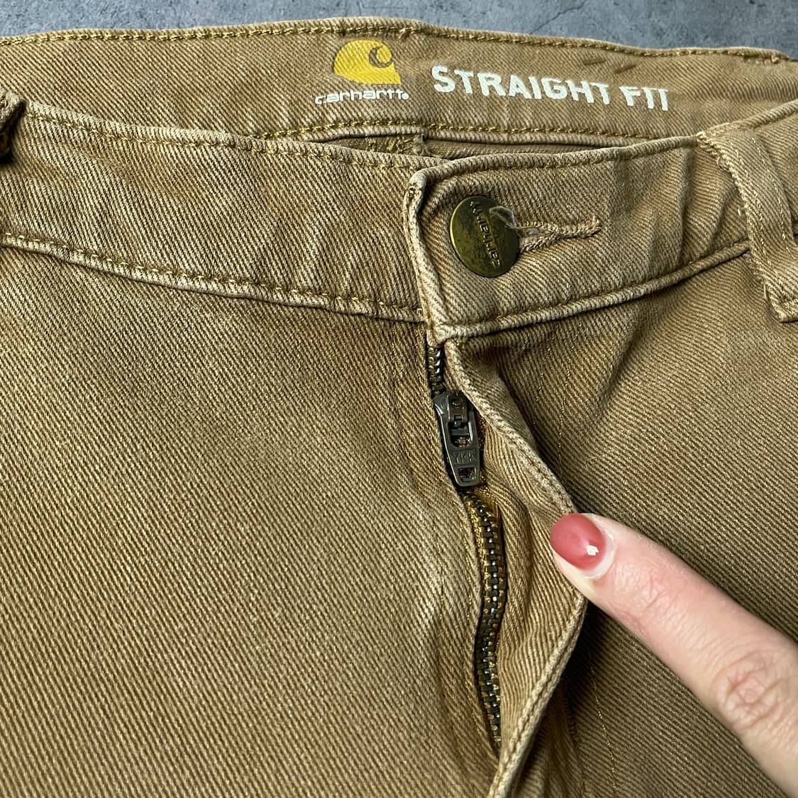 CARHARTT 칼하트 빈티지 카멜 더블니 카펜터 워크팬츠 상품이미지3