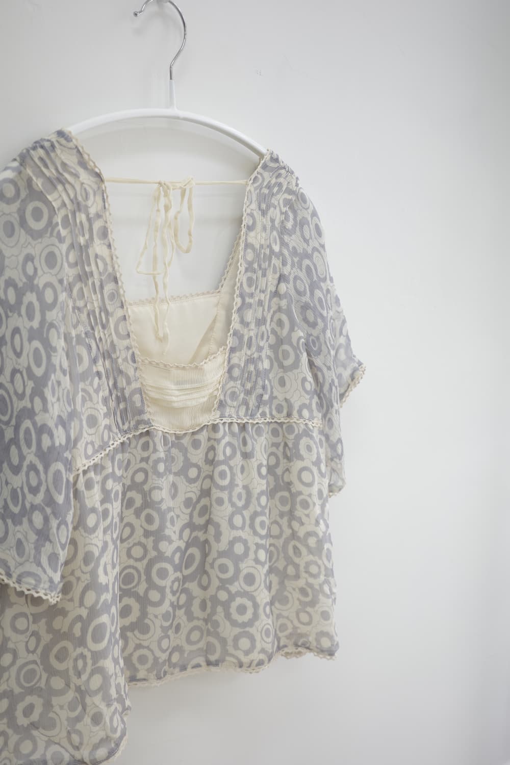 Light blue dot blouse 상품이미지4