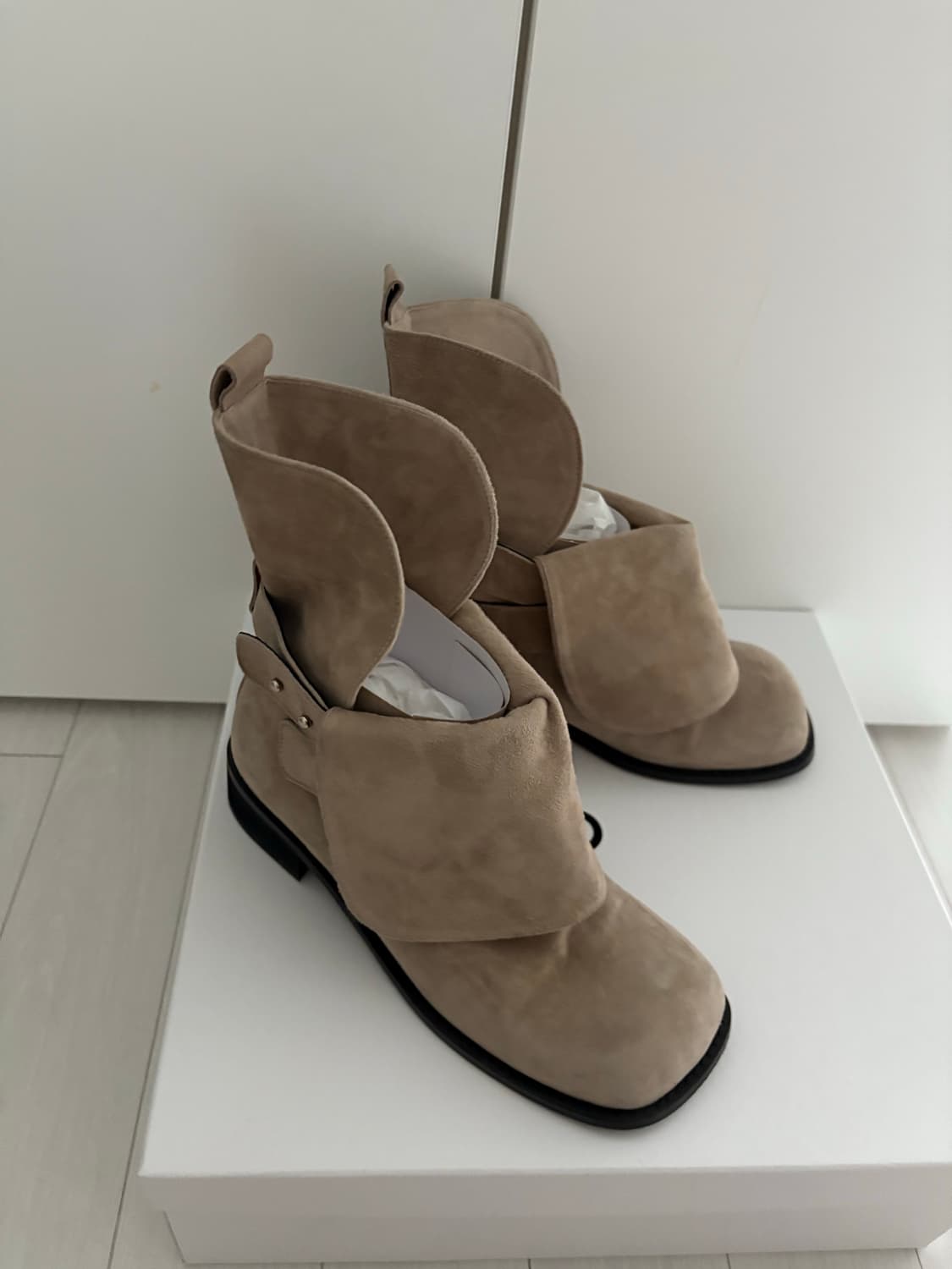 세릭 부츠 CERRIC FOLDING SHORT BOOTS / BEIGE 상품이미지6