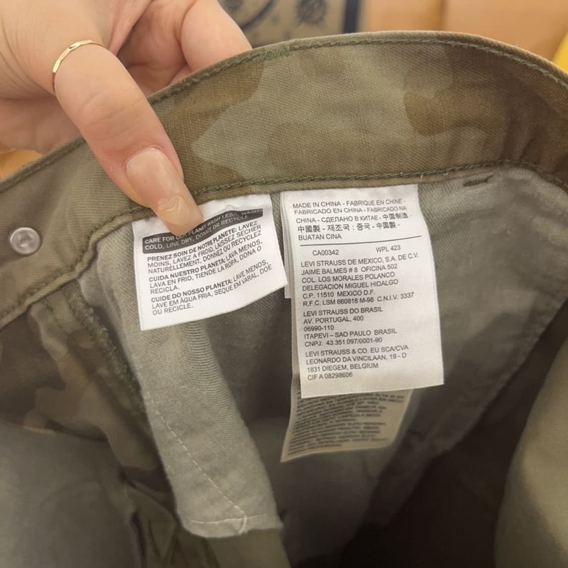 리바이스 511 카모 코튼팬츠 면바지 30인치 C06433 상품이미지6