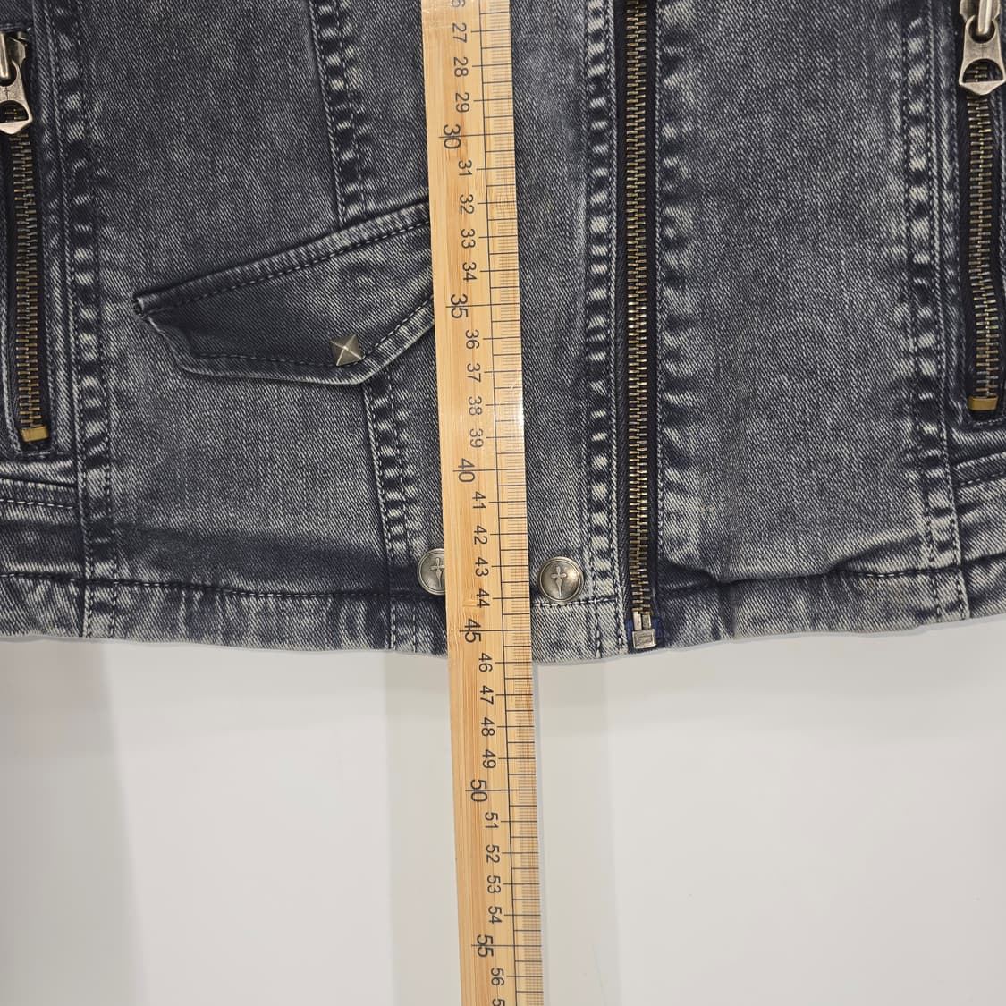 톰보이 빈티지 데님 라이더 자켓 상품이미지3