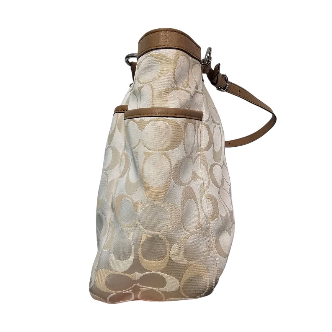 Coach 코치 시그니처 베이지 토트백 상품이미지5