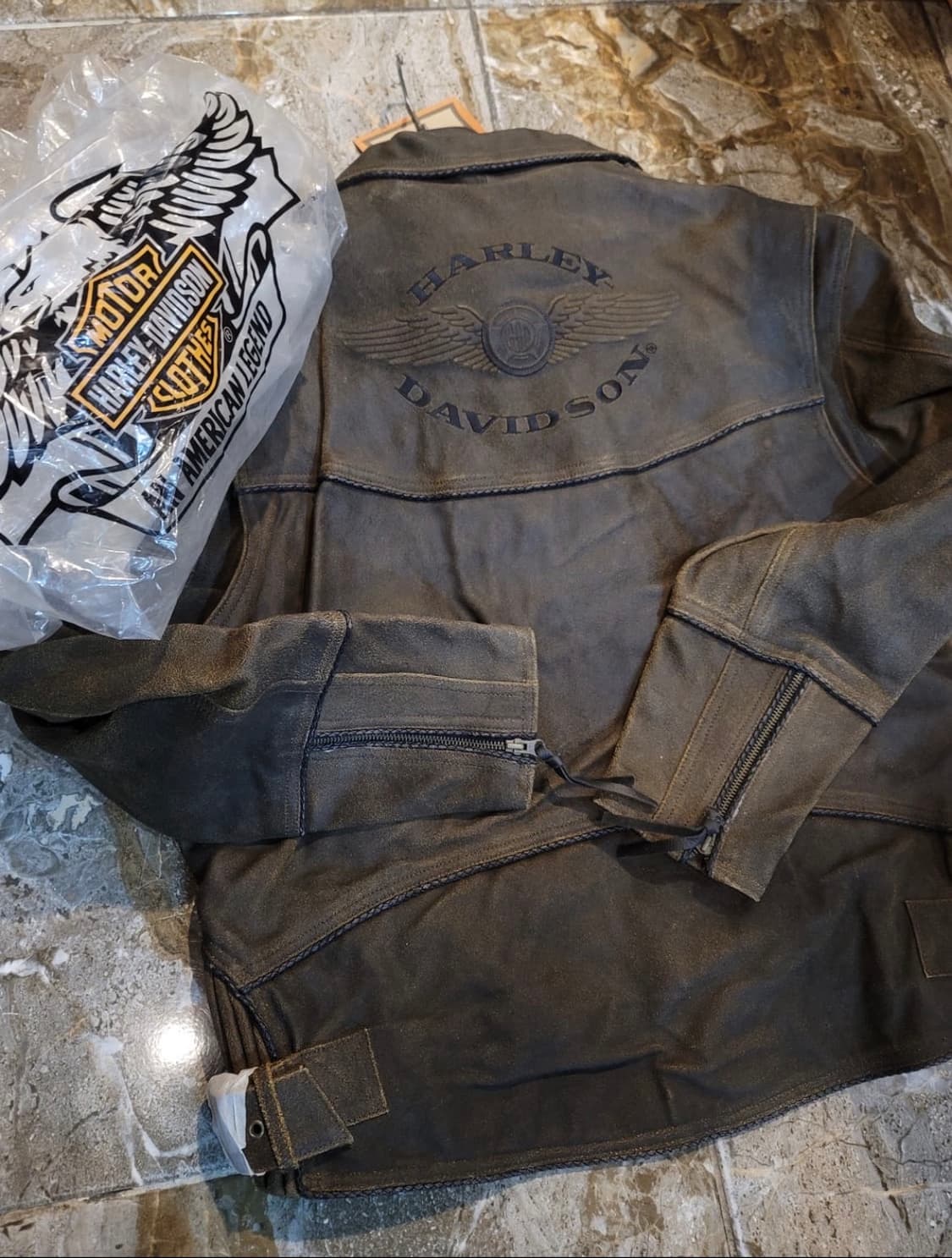 할리데이비슨 / 카우하이드 소가죽 라이더 자켓 / 2xl 3xl 상품이미지4