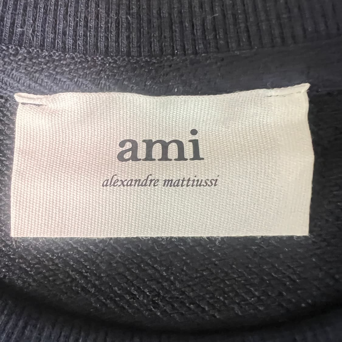 Ami 맨투맨 Navy 상품이미지3