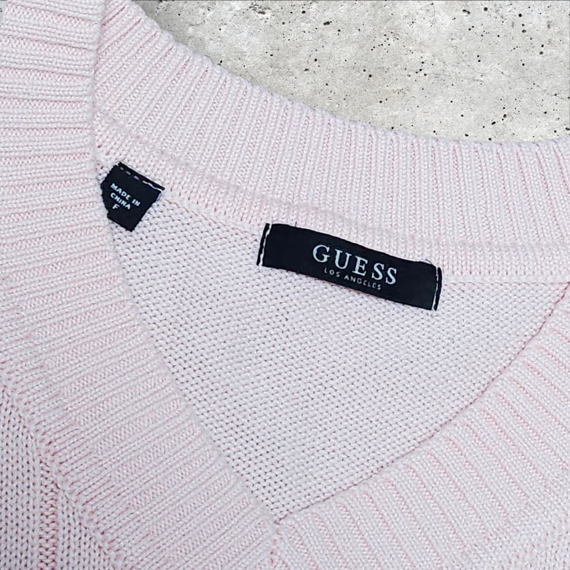 게스 꽈배기 니트 스웨터 베스트 상품이미지4