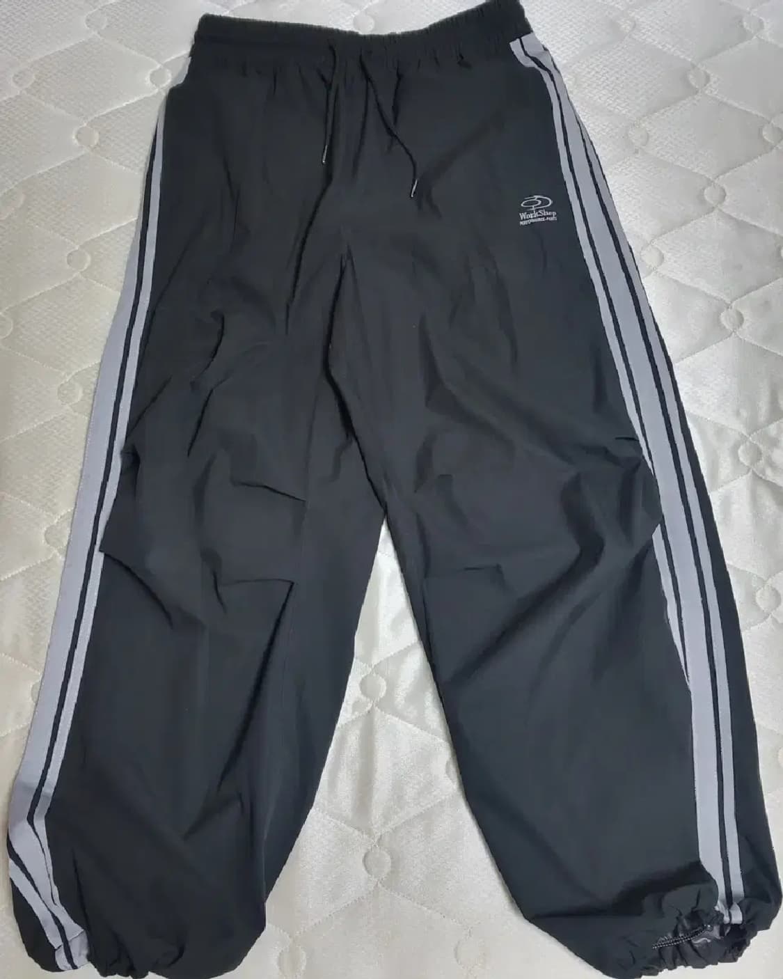 트래블 라인 테이프 다트 나일론 팬츠 블랙 상품이미지1