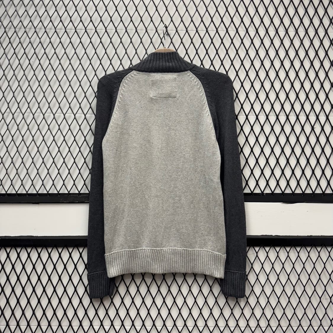 00s 아베크롬비 자켓 전면 피치 로고 디테일 니트 집업 상품이미지2