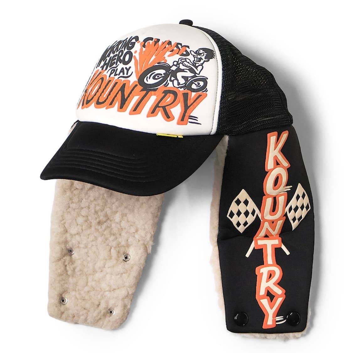 [2종류/미개봉새상품] kapital 캐피탈 리페어 럼버 트랙 캡 모자 상품이미지2