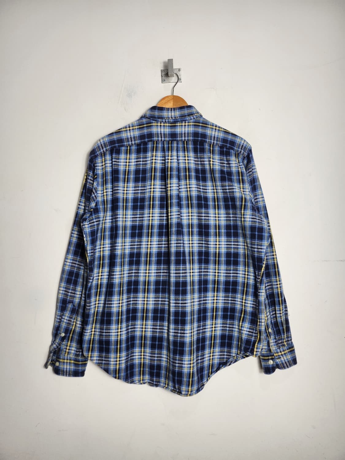 L 폴로 랄프로렌 클래식핏 옐로우포니 블루  체크 셔츠 상품이미지6