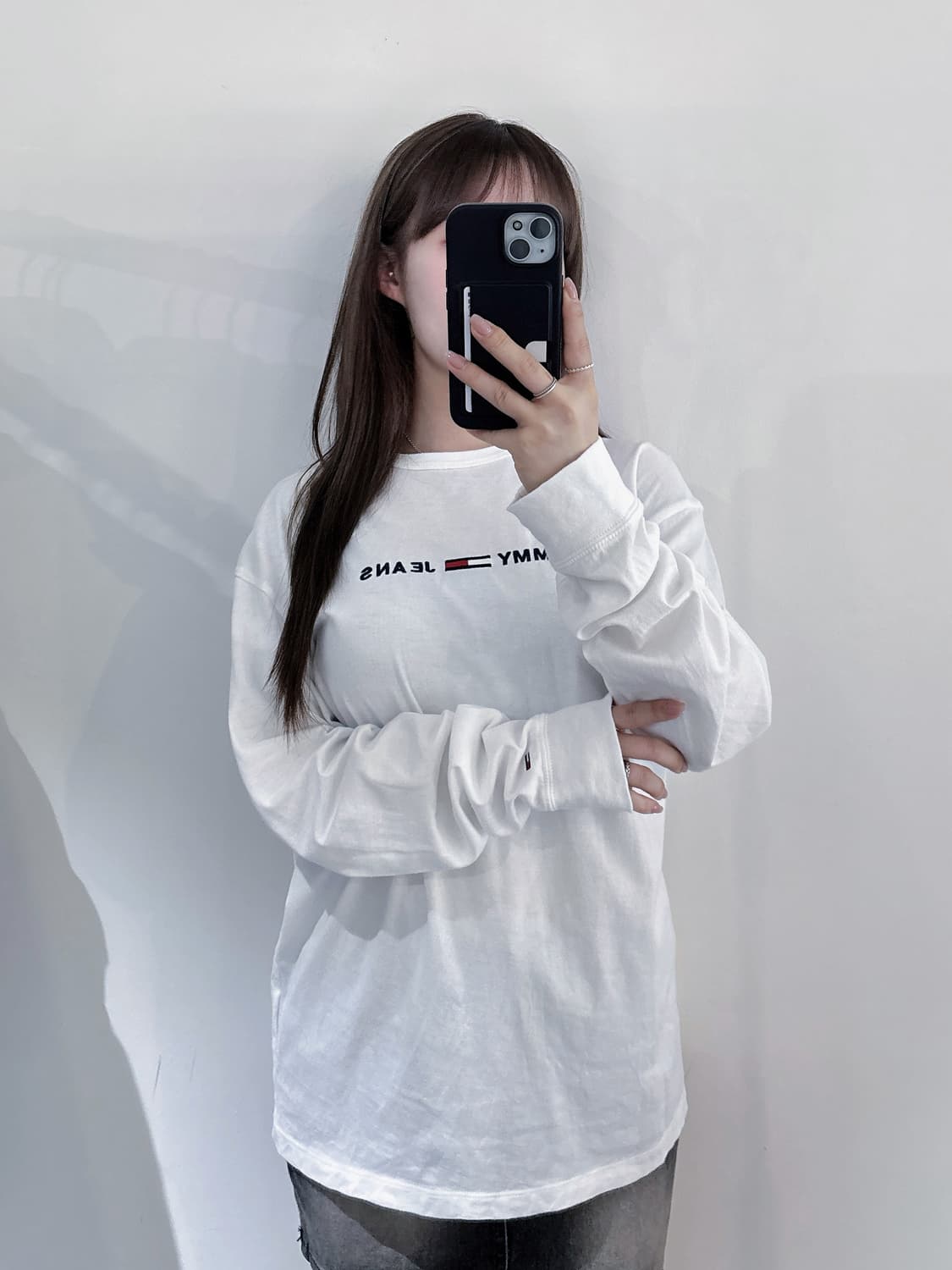 타미진스 화이트 롱슬리브 상품이미지2