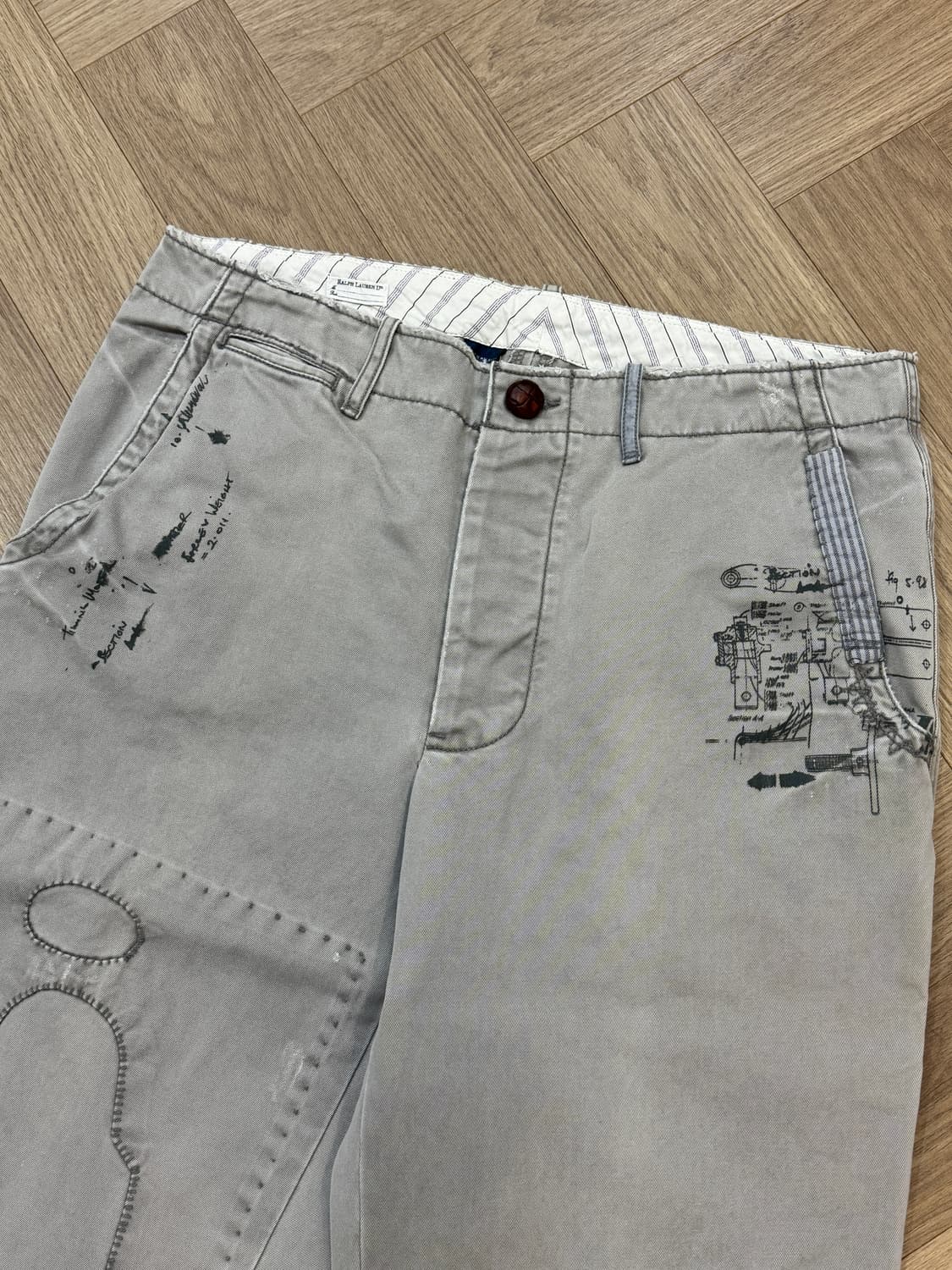 폴로랄프로렌 데미지 프린팅 치노팬츠 - 32사이즈 상품이미지2