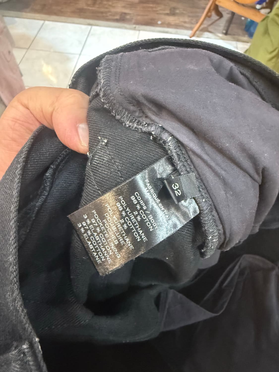 32-33 정품 발망 생지 슬림 바이커바지 팝니다 상품이미지2