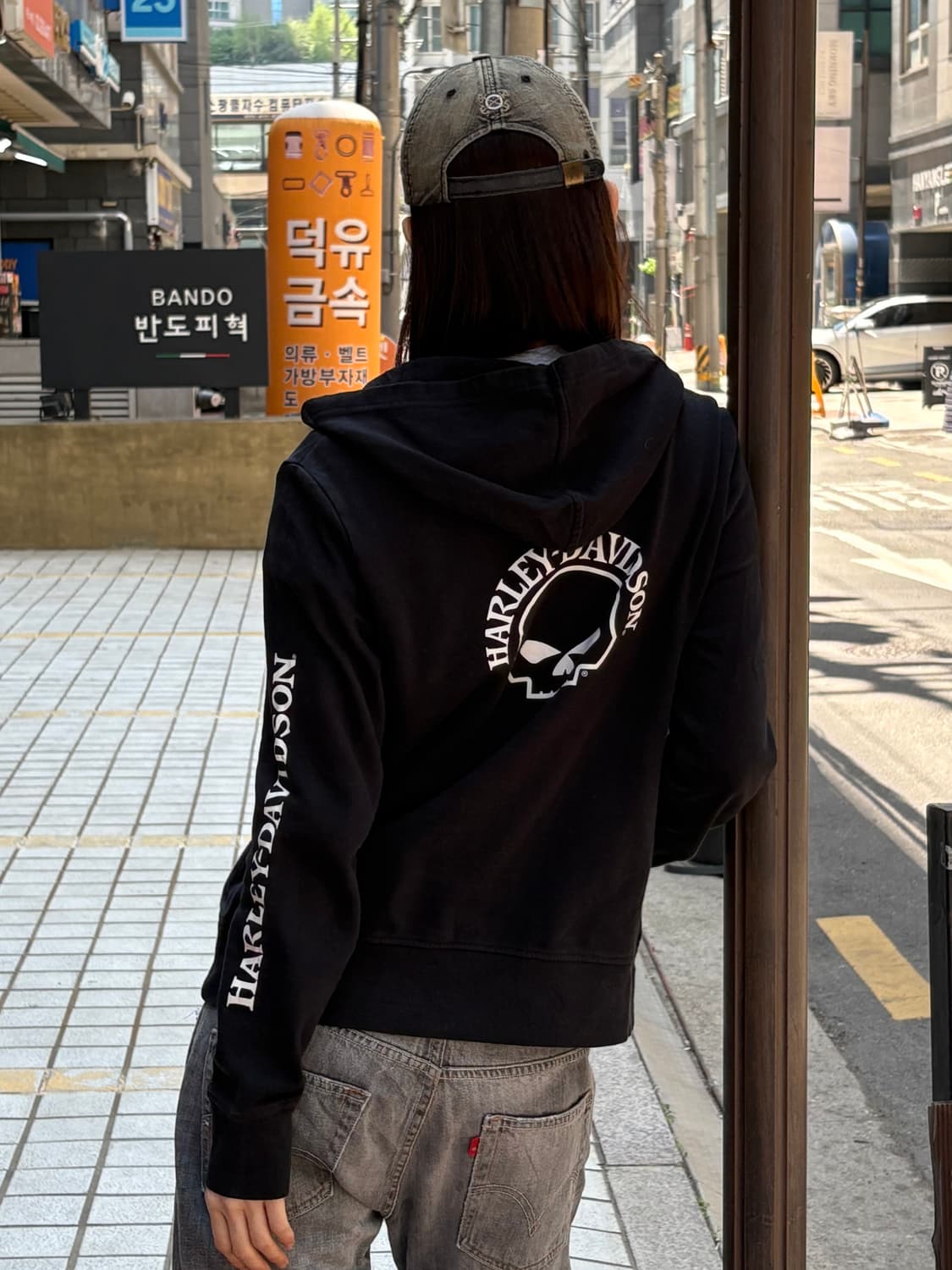 할리데이비슨 후드집업 블랙 상품이미지6