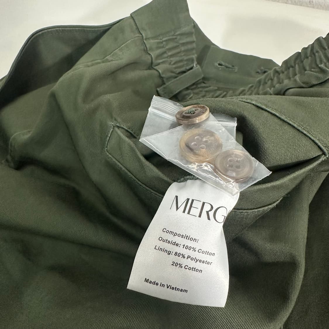 S MERGO 메르고 레귤러핏 원턱 치노팬츠 상품이미지7