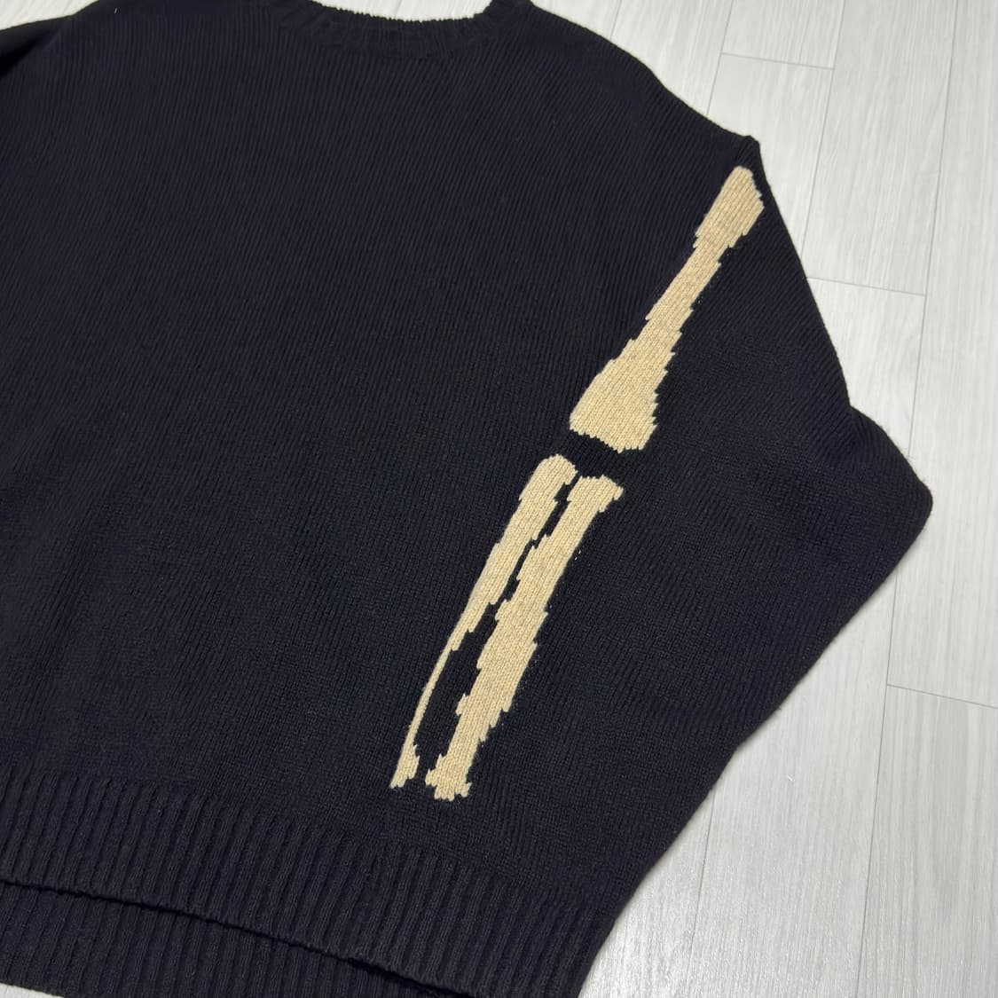 캐피탈 KAPITAL 본 크루넥 니트 5G 울 3사이즈 상품이미지4