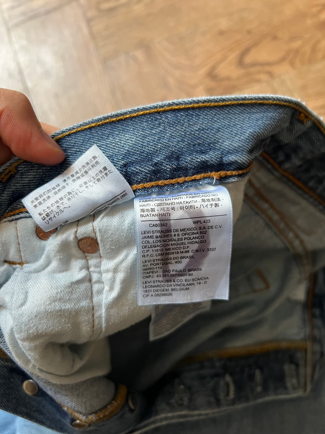 [36]리바이스 501 미디엄블루 데님 팬츠 상품이미지7