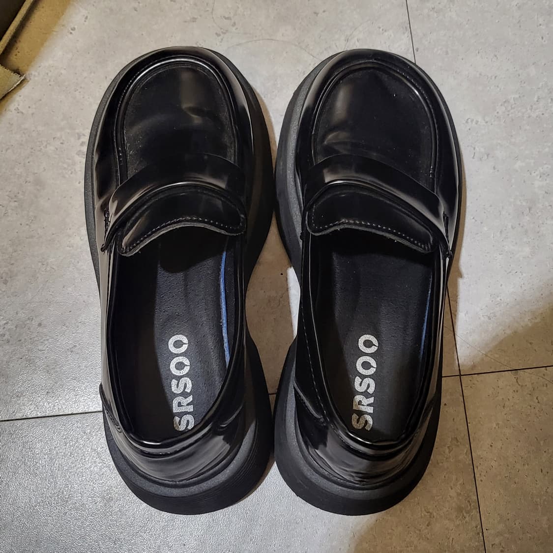 SRSOO 블랙 통굽 페니 로퍼 230 상품이미지4