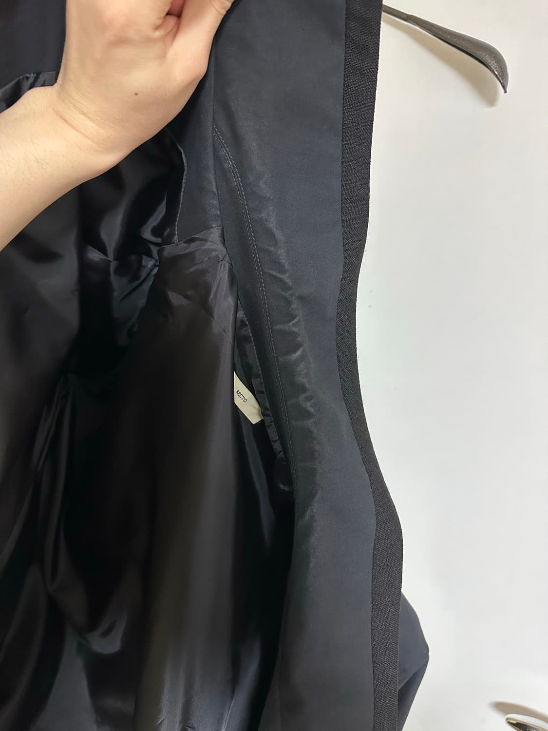 [M](리리지퍼 투웨이 수선)렉토 콘트라스트 코튼 자켓 상품이미지6