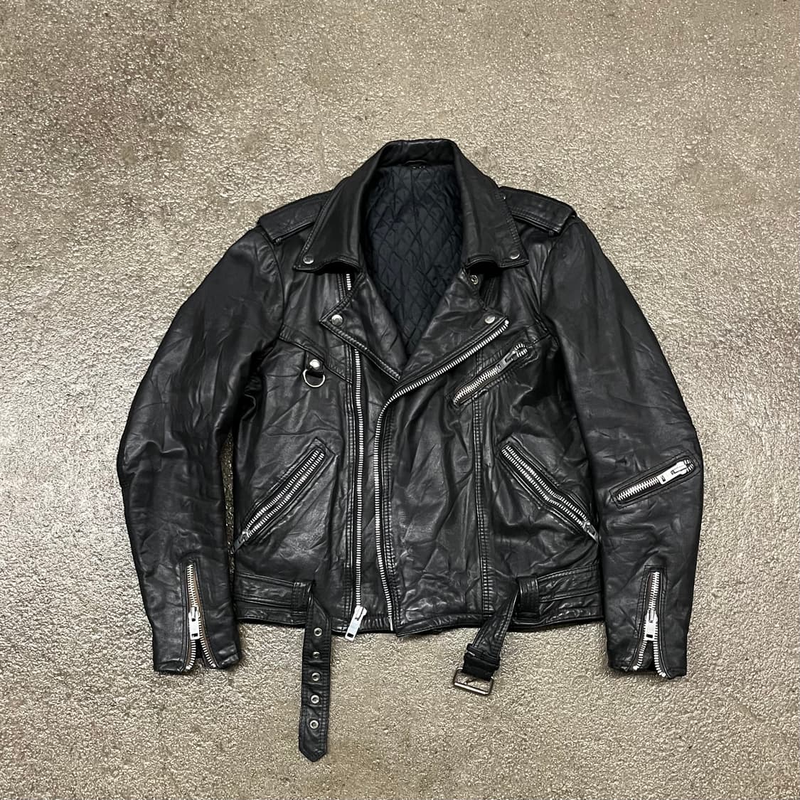 90s 빈티지 더블 라이더 자켓 (100-105) 상품이미지4