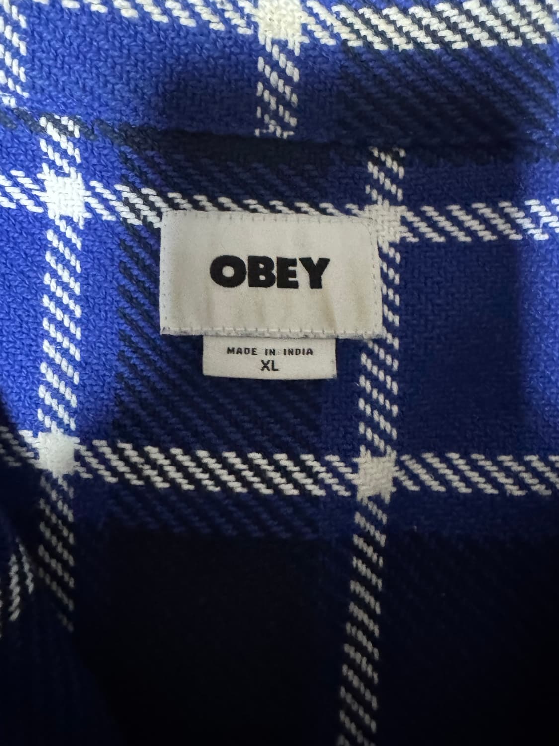 오베이 헤비코튼 체크셔츠 XL 상품이미지3