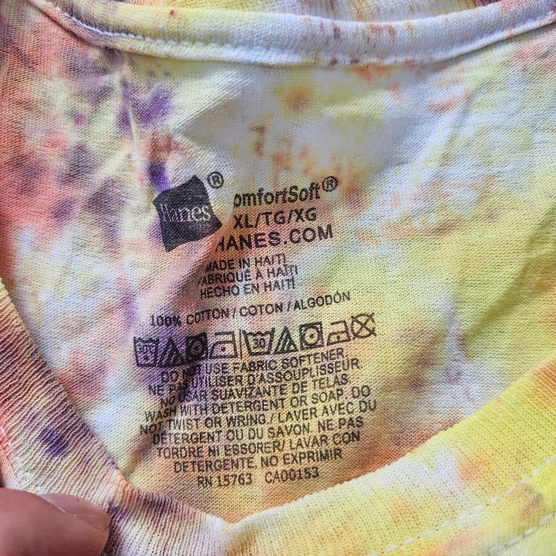 XL 헤인즈 타이다이 반팔티 0401Y 상품이미지3