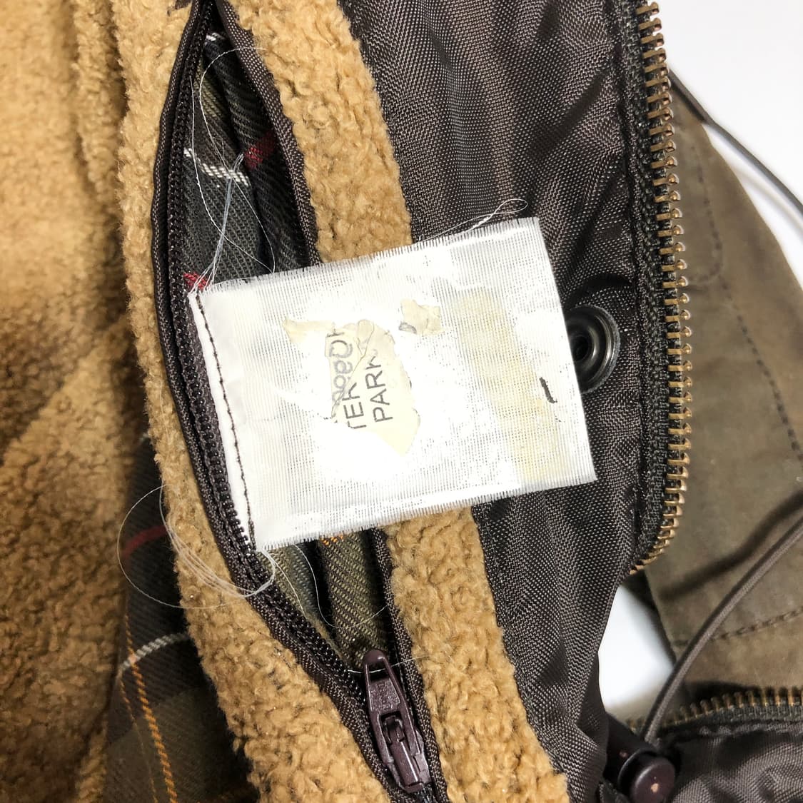 바버 빈티지 실크오일 왁스 자켓 UK10 상품이미지10