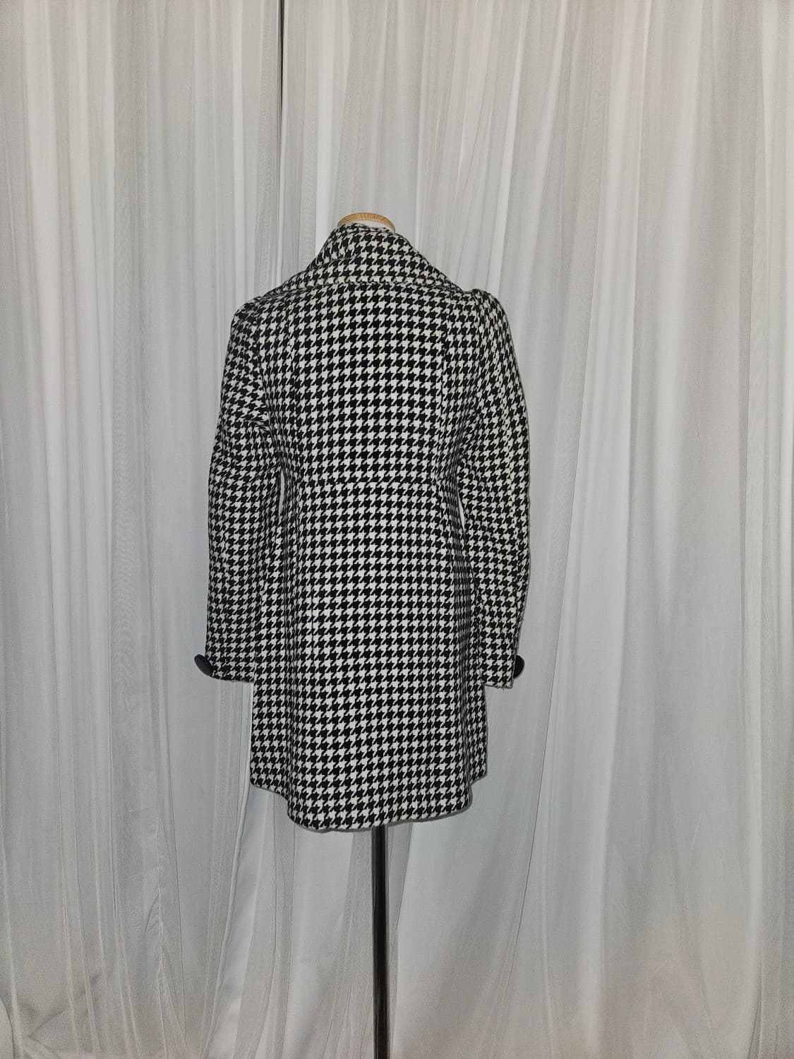 ingni 빈티지 하운드 체크패턴 히메 더블 코트 상품이미지3