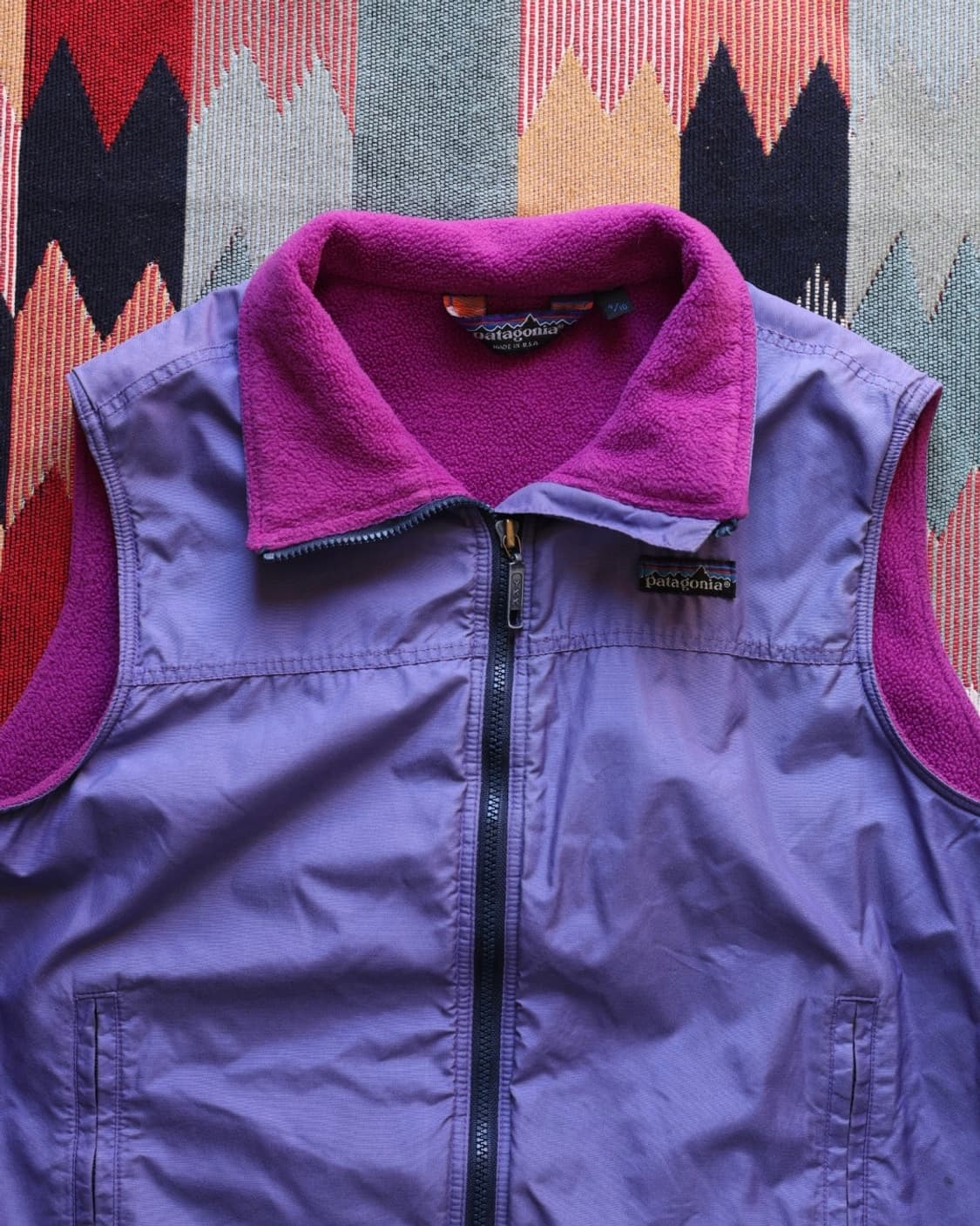 파타고니아 80s 초기형 쉘드 신칠라 베스트 상품이미지2