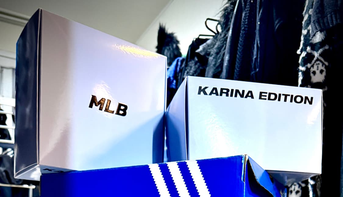 카리나 X MLB 시그니처 언스트럭쳐 볼캡 NY (L.SKY BLUE) 상품이미지2