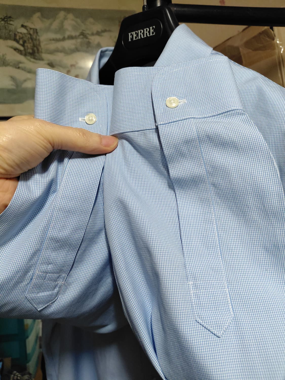 [브룩스브라더스]리젠트 하운드투스 셔츠L(16 1/2-33)사이즈 상품이미지8