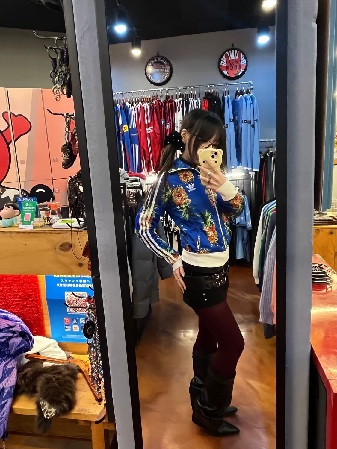 아디다스 트랙탑 크롭 져지 블루 상품이미지1