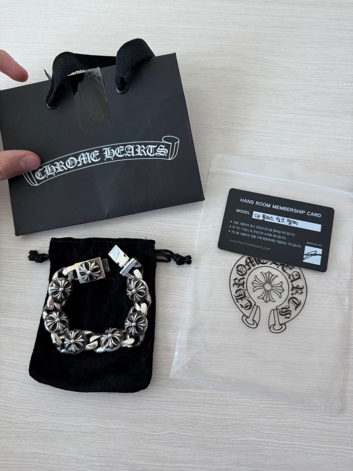 크롬하츠 ch 플러스 링크 팔찌 상품이미지1