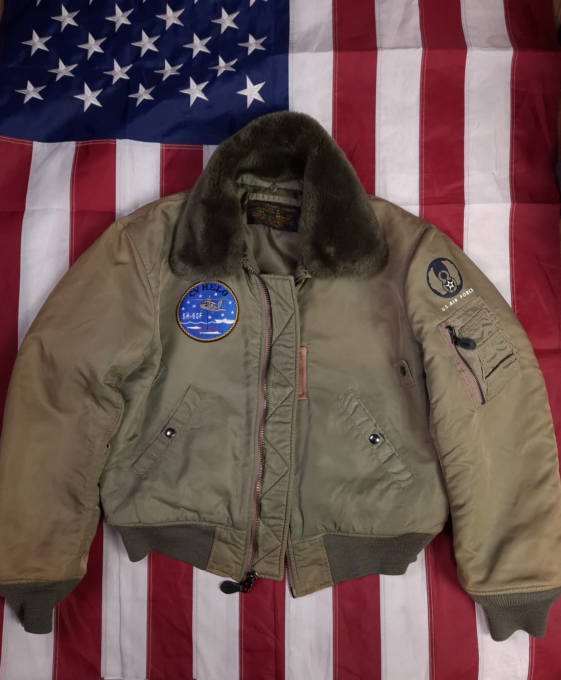 밀리터리 미공군 TAPE B-15C 항공자켓 상품이미지2