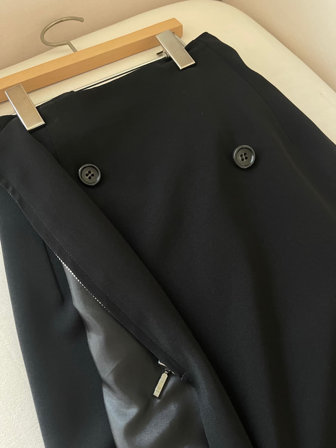 요지 야마모토 Wxyz 블랙 드레이프 스커트 상품이미지6