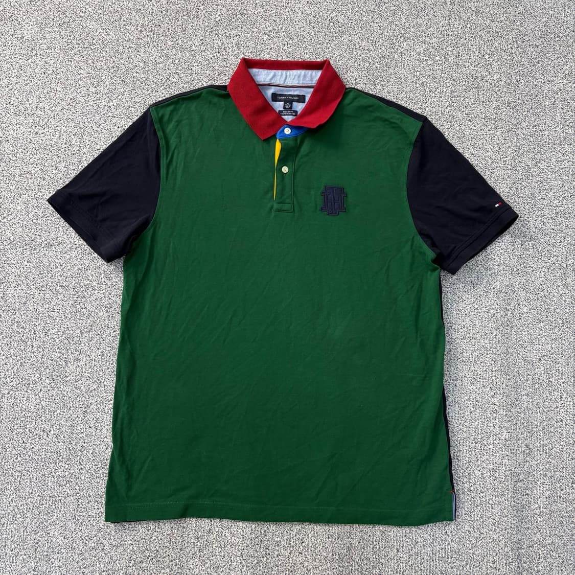 XL 타미힐피거 배색 카라티 반팔티 0316J 상품이미지1