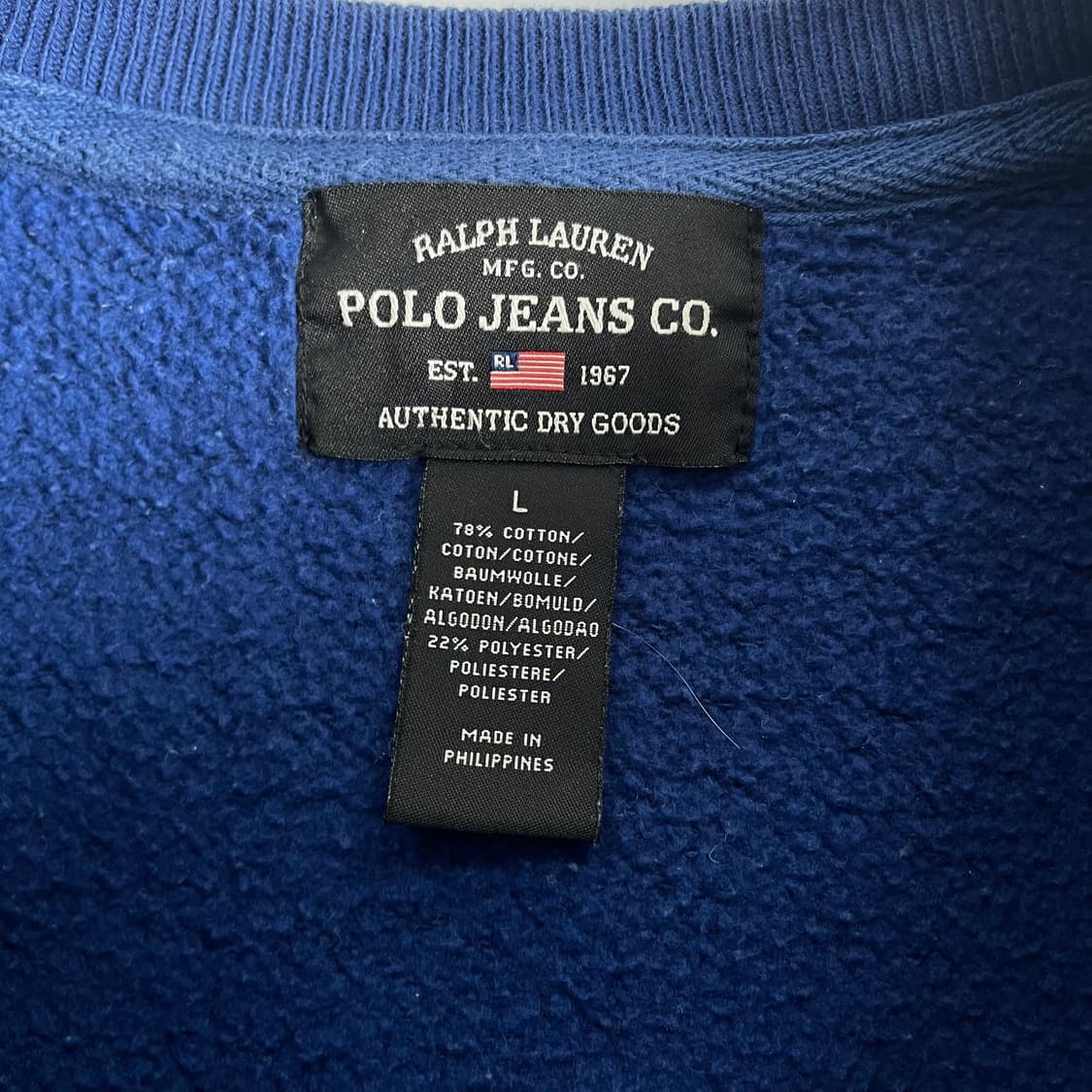 Polo Jeans 폴로 진스 컴퍼니 빈티지 라인 맨투맨 상품이미지3
