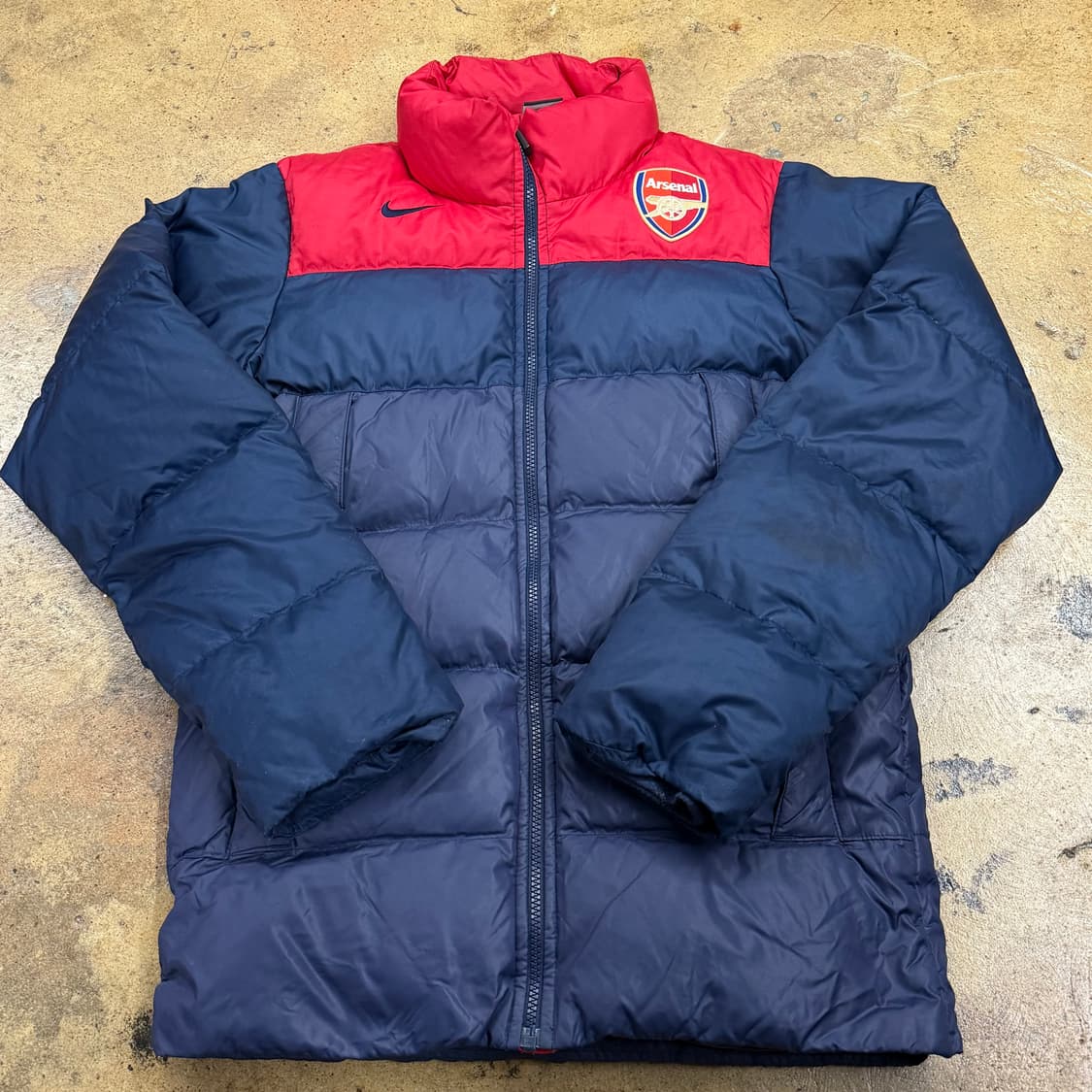 [정품/XS] 나이키 아스날 FC 패딩 점퍼 레드 네이비 b10 상품이미지2