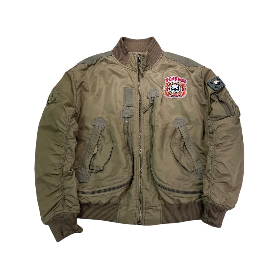 105 아메리칸 빈티지 백로고 빈티지 ma-1 자켓 상품이미지2