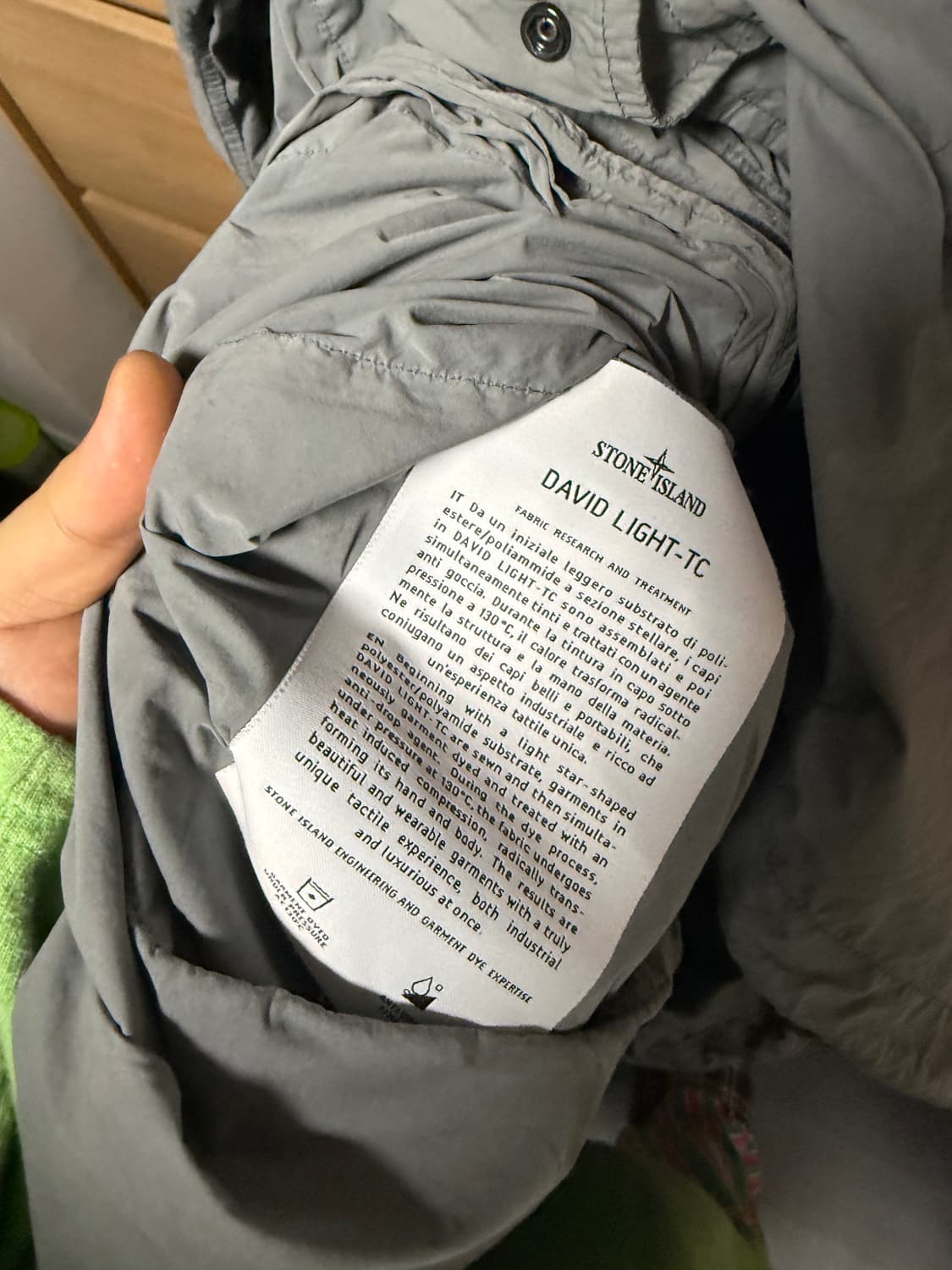 스톤아일랜드 david light tc 후드 코트 상품이미지4