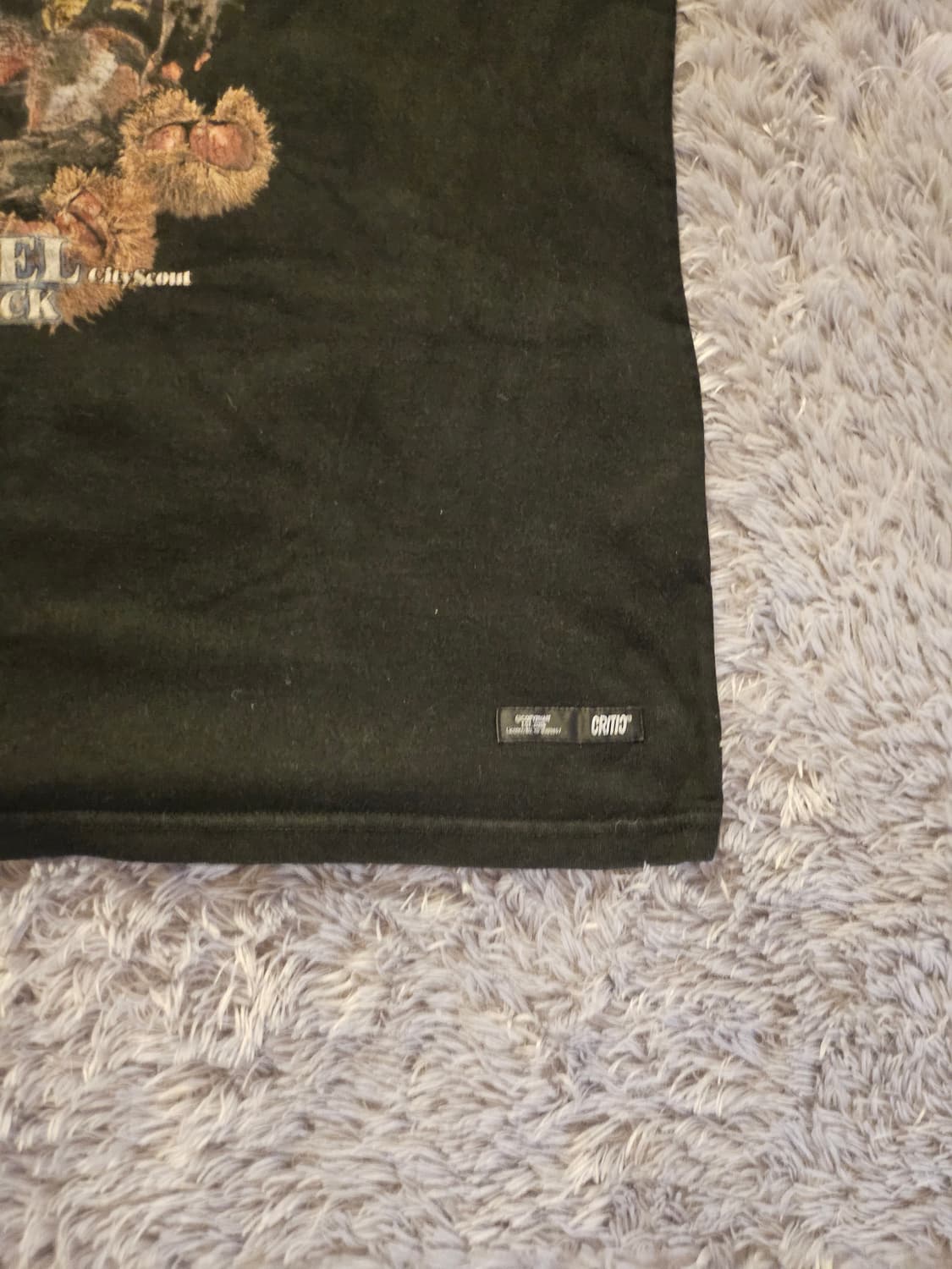 (2XL-110) 크리틱 그래픽 오버핏 반팔 티셔츠 상품이미지4