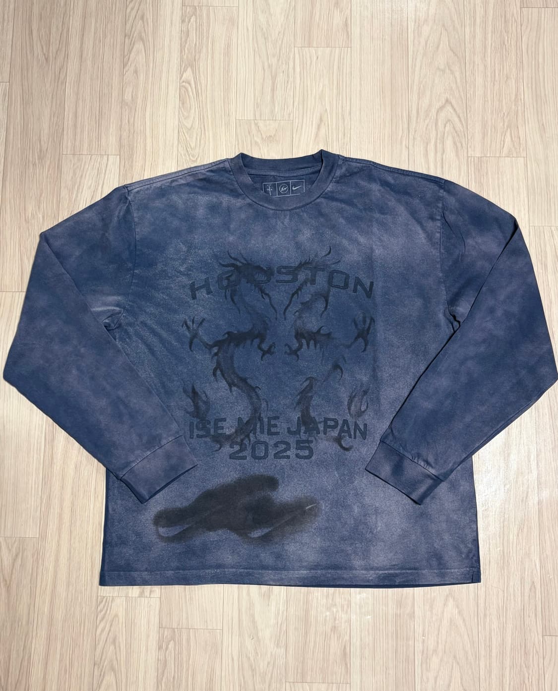 [L] 트래비스 스캇 프라그먼트 나이키 롱슬리브 네이비 캑터스 잭 상품이미지1