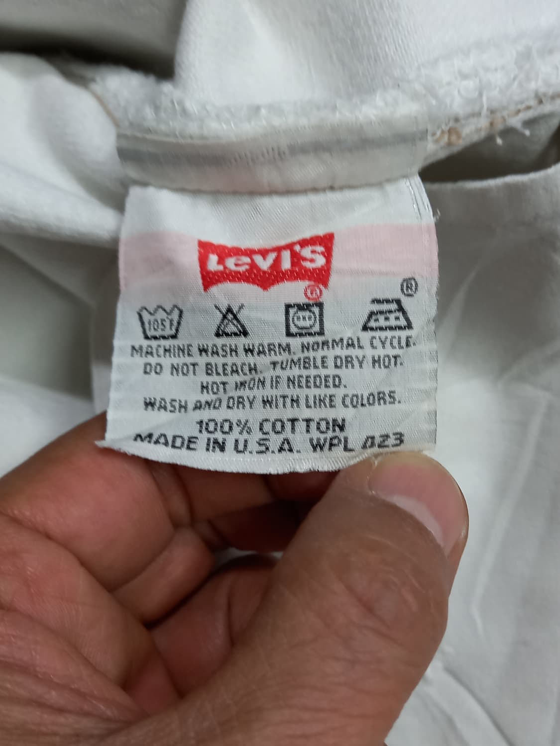 35-36 90's 리바이스501 일자진 화이트 35-252 상품이미지8