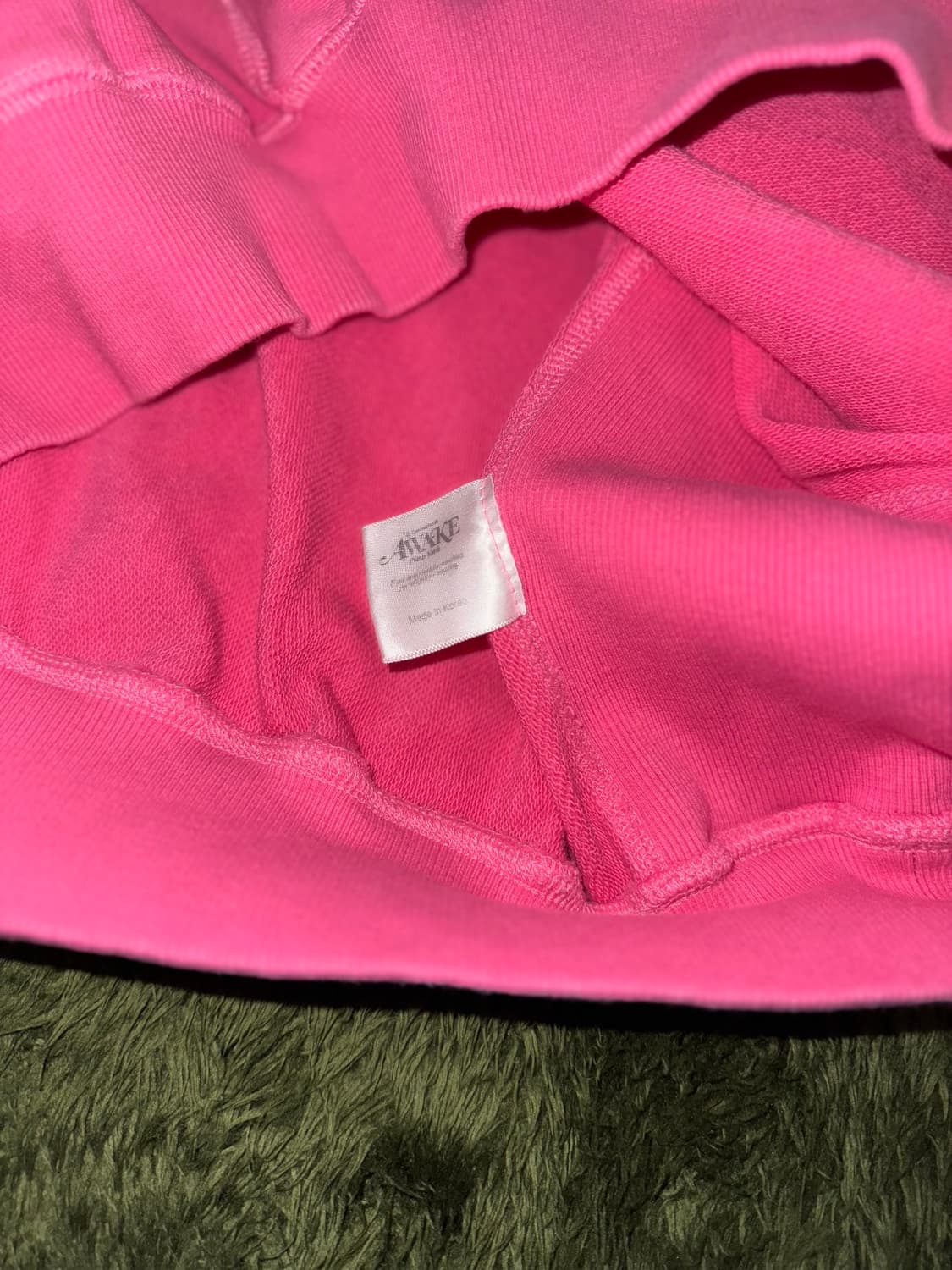 [L] Awake NY 어웨이크 뉴욕 아플리케 로고 후디 핑크 상품이미지6