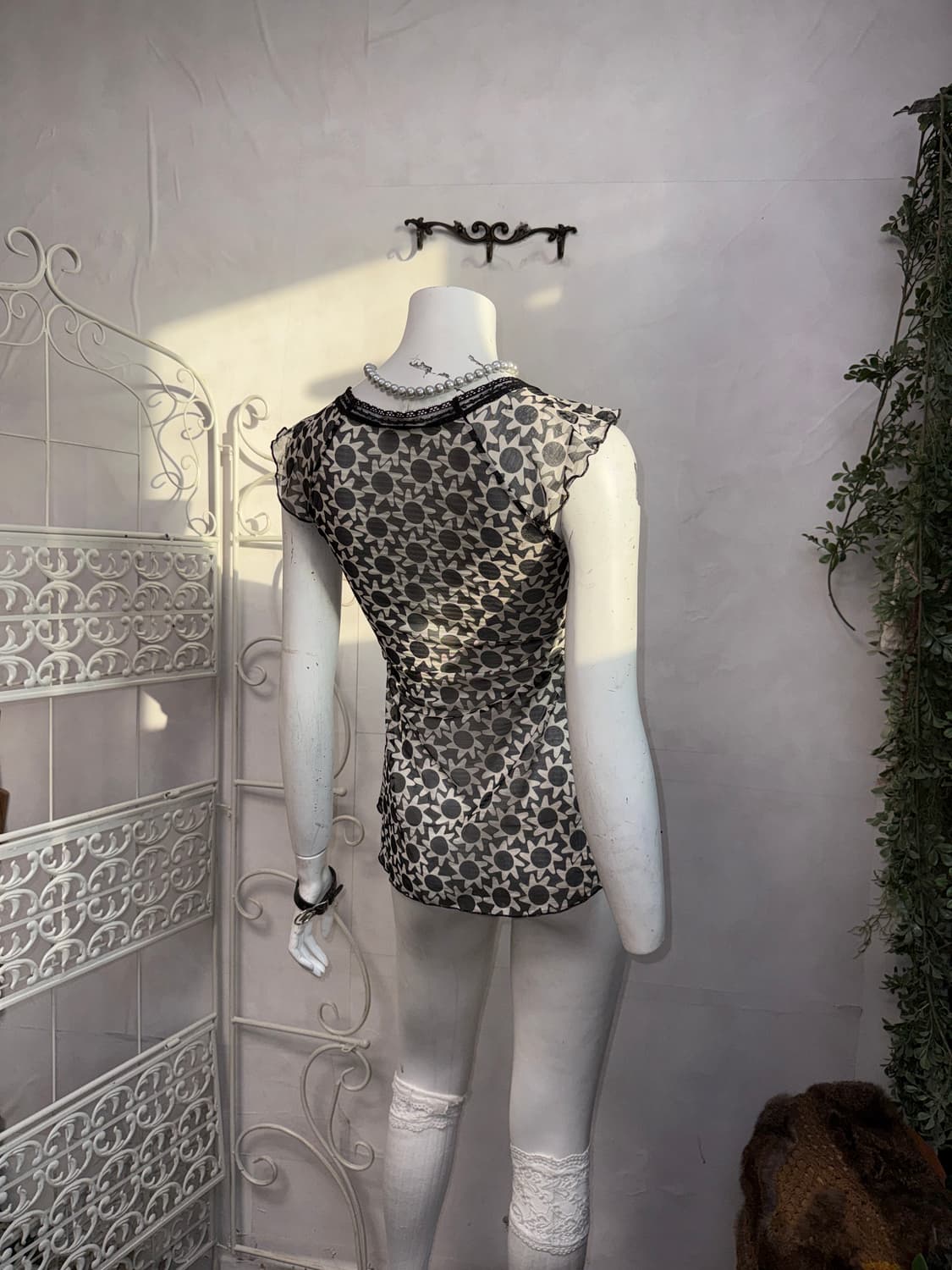 KOOKAI black & white sunflower ribbon bl 상품이미지3