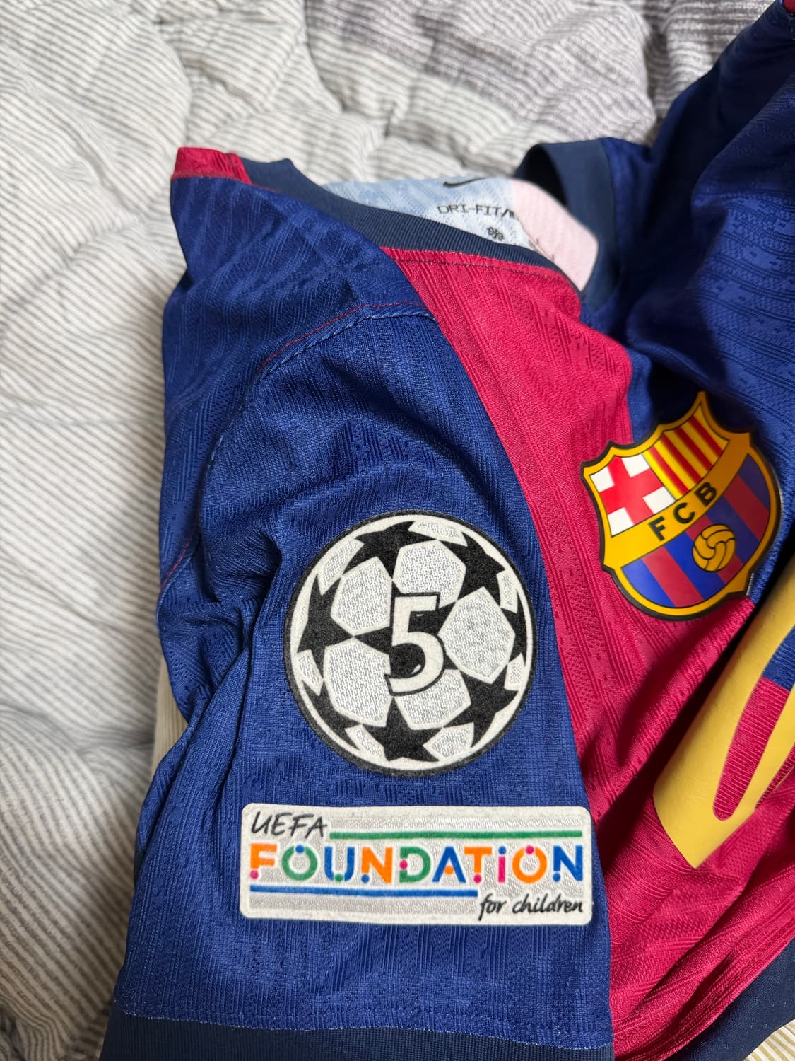 24-25 바르셀로나 홈 어센틱버전 oem 라민야말 챔스 풀마킹 L 상품이미지5