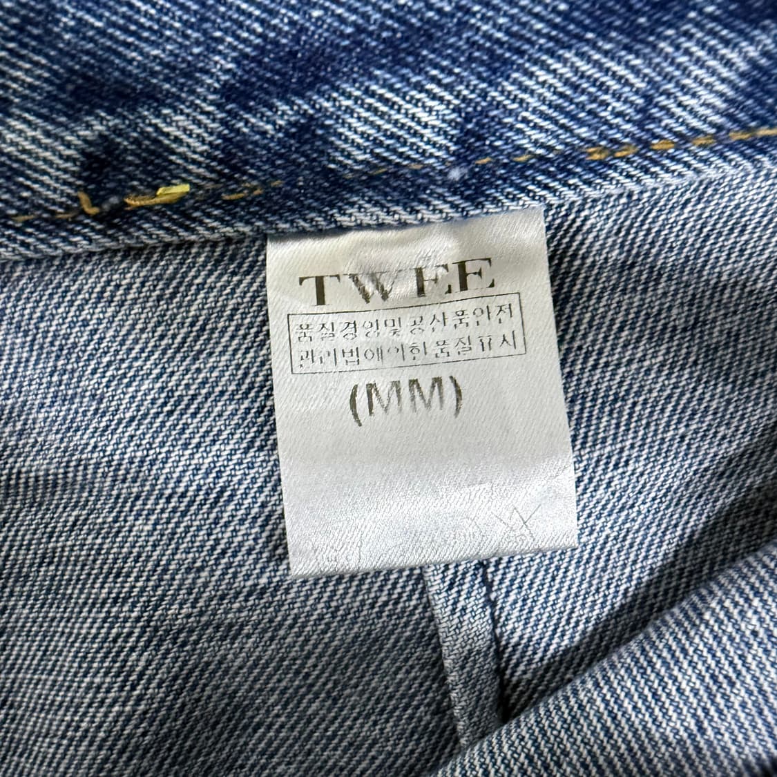 M TWEE 포켓 버튼 데님 치마 0129T2 상품이미지4