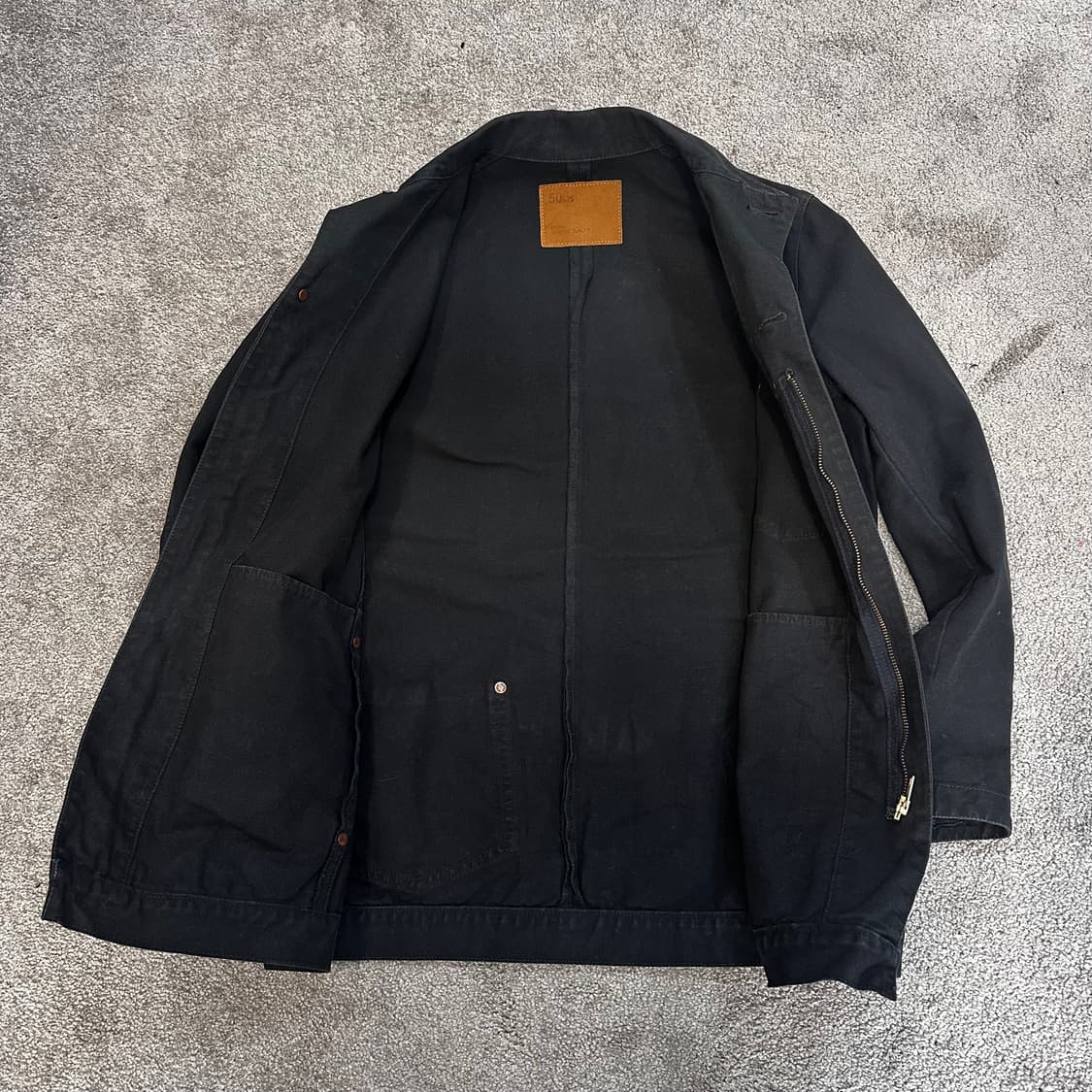 에드윈 90s 블랙 코튼 커버올 자켓M 상품이미지4