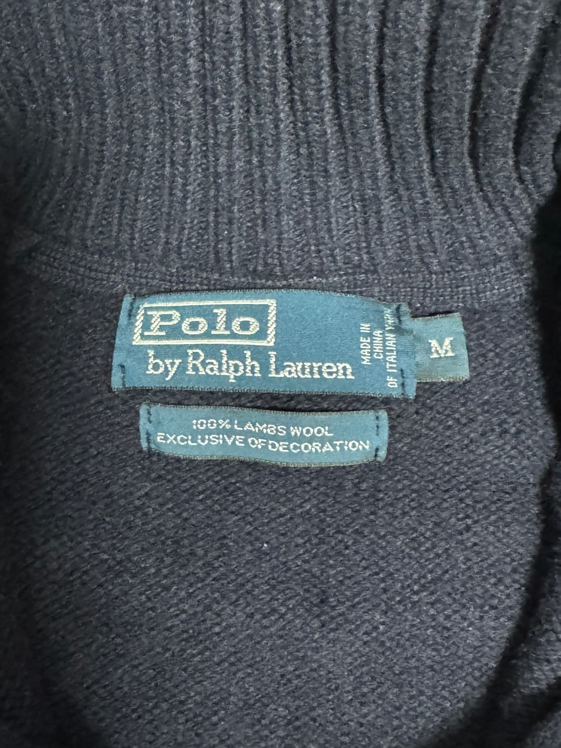 (M) 폴로 니트 반집업 상품이미지3